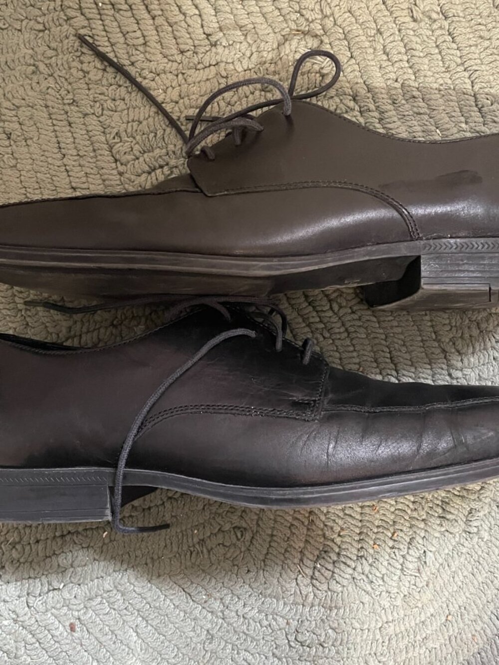 Cole Haan Air Men Shoe Adams Size 9 M Apron Derby Black Oxford C09438 - Picture 8 of 11